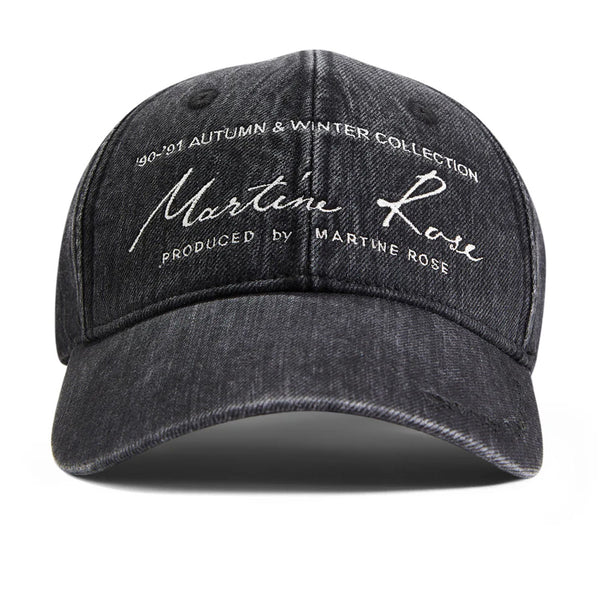MARTINE ROSE SIGNATURE CAP IN BLACK