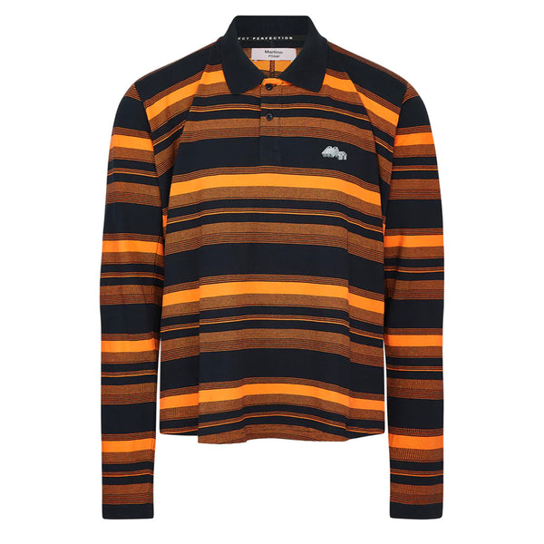 MARTINE ROSE KNITTED L/S PULLED NECK POLO