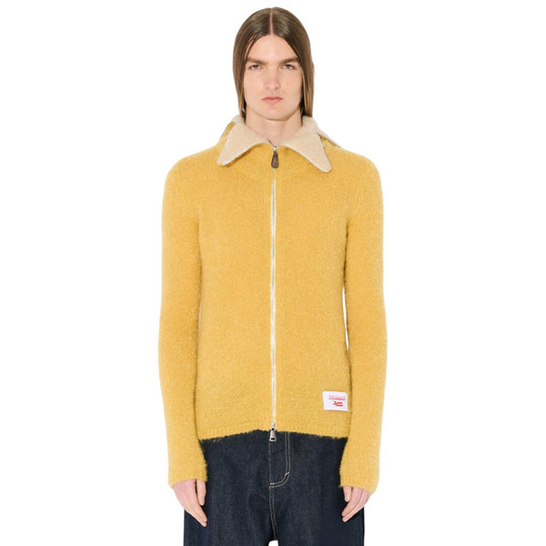 CHARLES JEFFREY LOVERBOY MOHAIR BANANA ZIP JUMPER