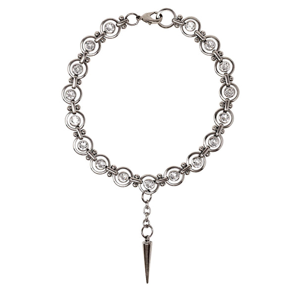 OHT SPIKE NECKLACE WITH SWAROVSKI CRYSTAL