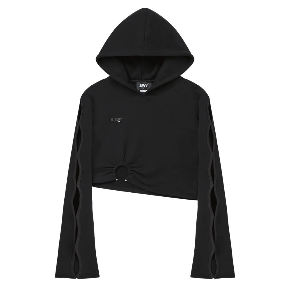 OHT NYC × Nerdy HAZEL CROPPED HOODIE 上下セット OHT X NERDY WOMEN'S HAZEL CROPPED HOODIE – D-mop