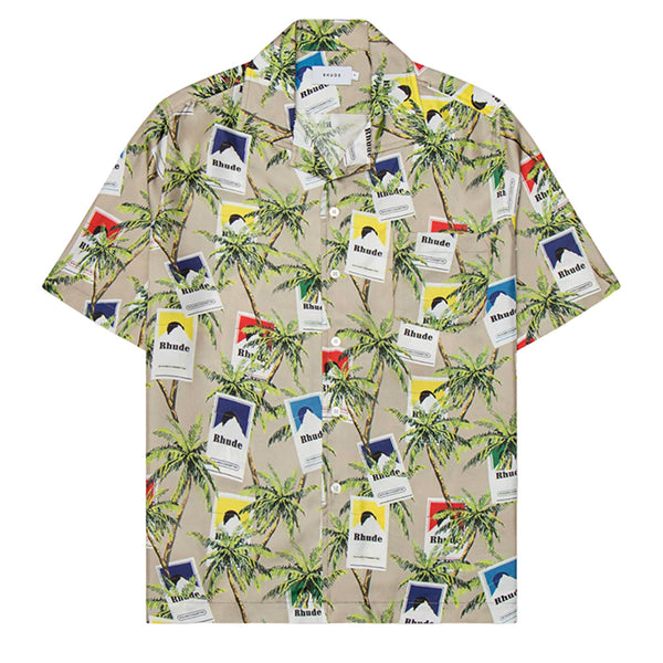 RHUDE CIGARETTE PRINT BUTTON UP