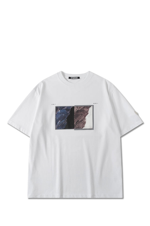 UNISEX COTTON MOUNTAIN PRINT T-SHIRT