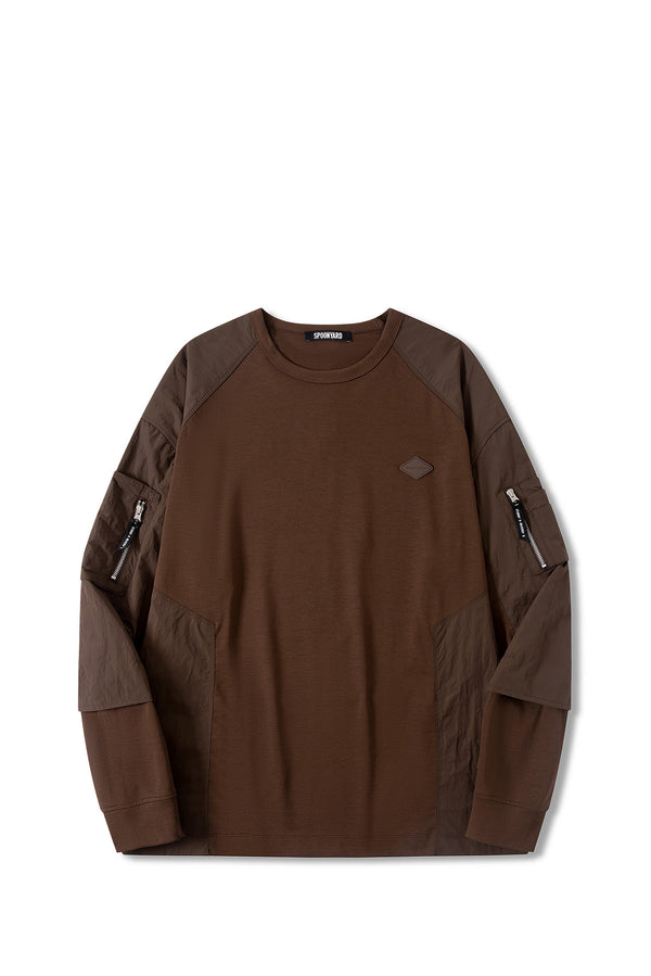 MEN'S POCKET PANEL LS T-SHIRT