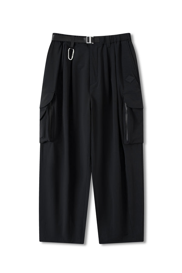 UNISEX MULTI POCKETS WICKING BAGGY SLACKS