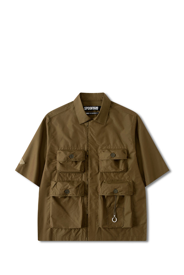 MEN'S TWO TONE MILTARY S/S SHIRT