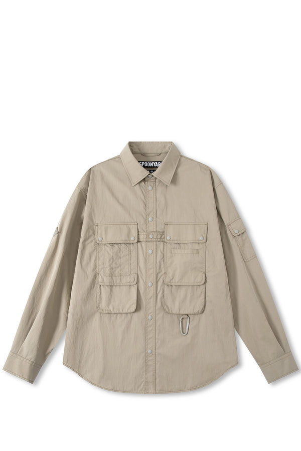 UNISEX MUTI-POCKET COTTON NYLON SHIRT