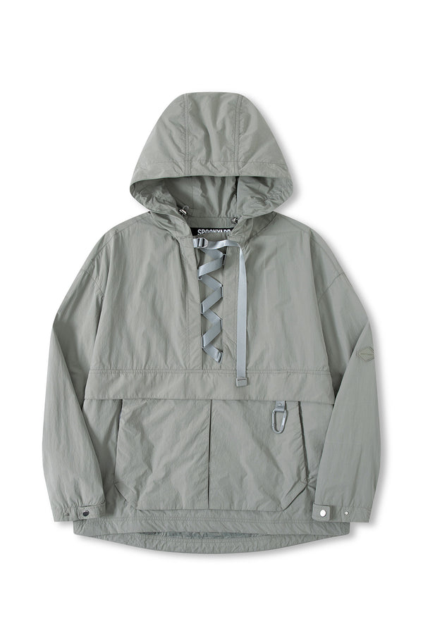 UNISEX LACE UP ANORAK JACKET