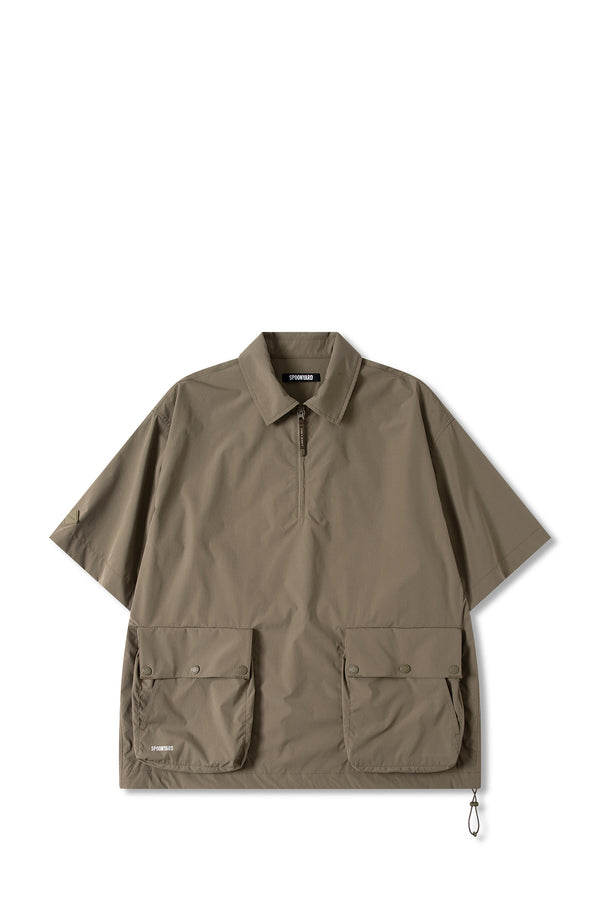 UNISEX SOLOTEX® PACKABLE HALF ZIP POLO