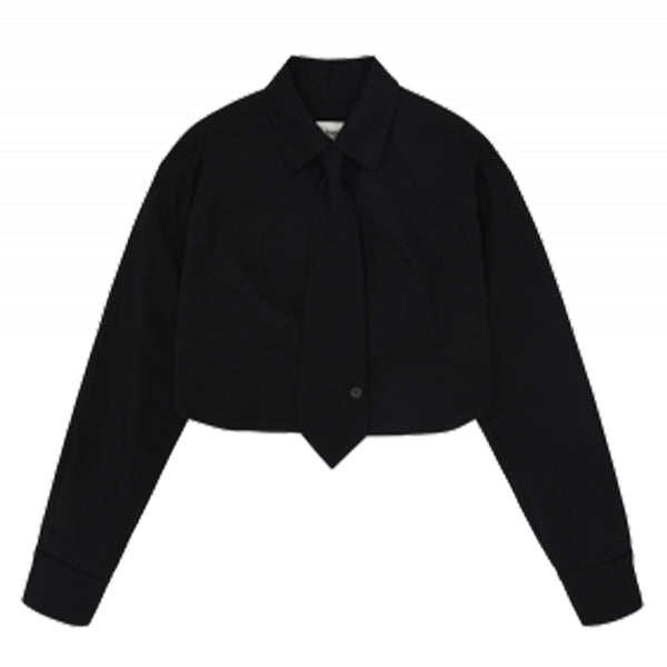 SUGI WOMEN'S CROPPED SHIRT AND TIE