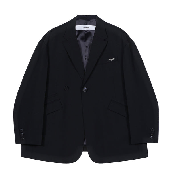 SUGI WOMEN'S WOOL CREASE OVERSIZED BLAZER