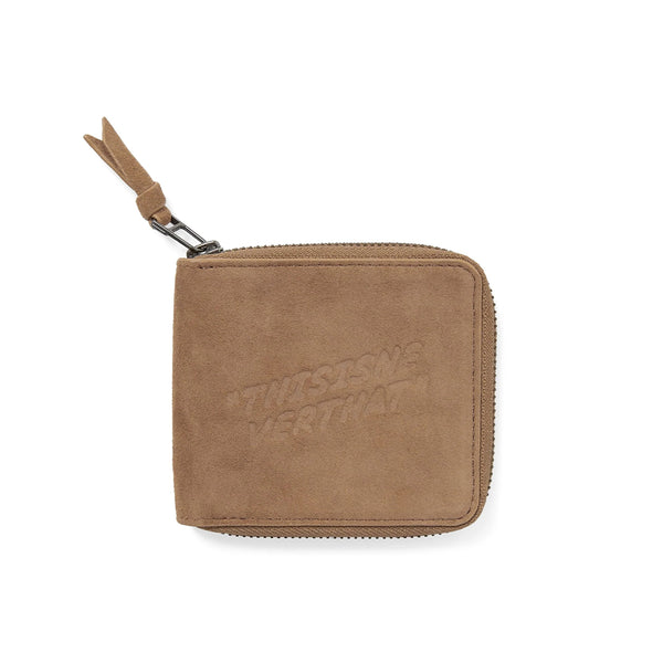 thisisneverthat Suede Wallet Tan