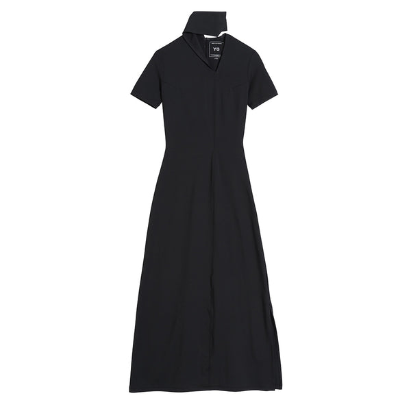 Y-3 FITTED NECK CLOSURE DRESS