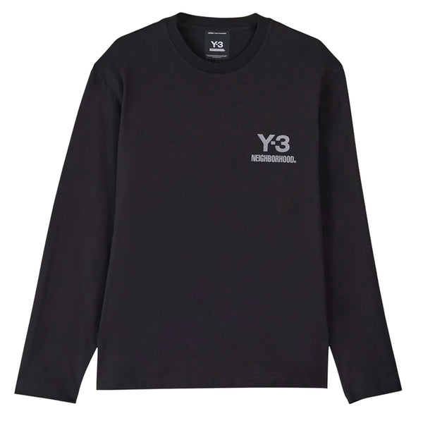 Y-3 NBHD LOGO LONG SLEEVE TEE