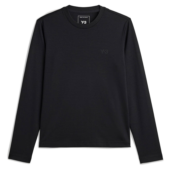 Y-3 REGULAR WOOL LONG SLEEVE TEE