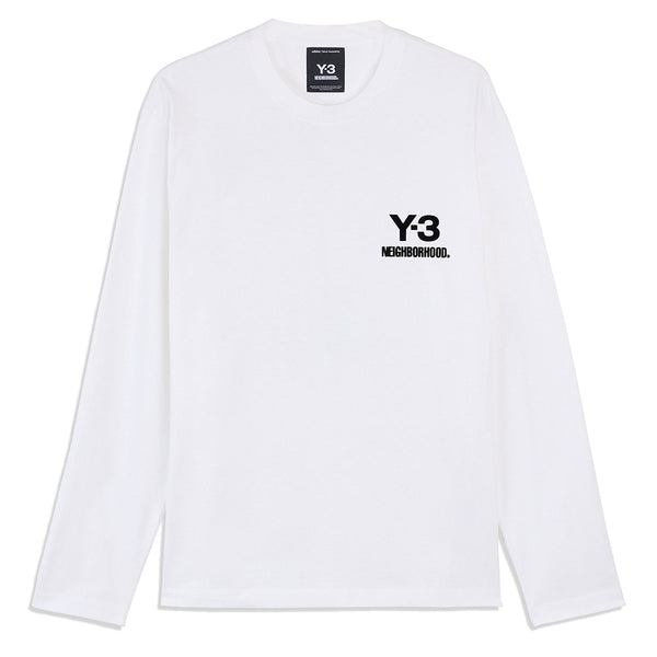 Y-3 NBHD LOGO LONG SLEEVE TEE