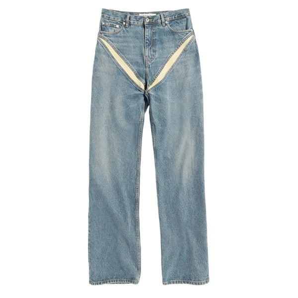 Y/PROJECT EVERGREEN CUT OUT JEANS