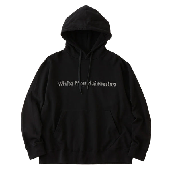 WHITE MOUNTAINEERING CROSS STITCH EMBROIDERY LOGO HOODIE