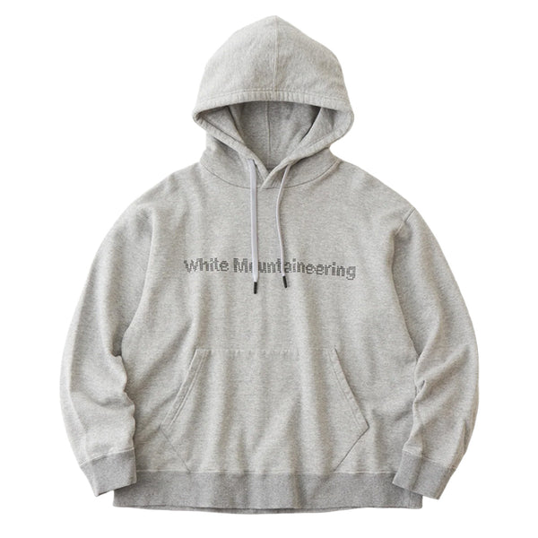 WHITE MOUNTAINEERING CROSS STITCH EMBROIDERY LOGO HOODIE