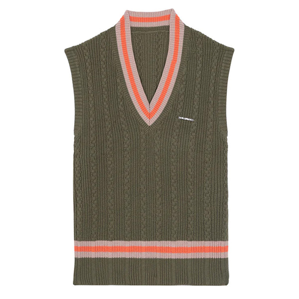 BLUEMARBLE COLLEGE SLEEVELESS KNITTED SWEATER