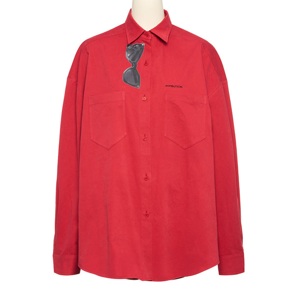 pushBUTTON RED SUNGLASSES PRINTED SHIRT
