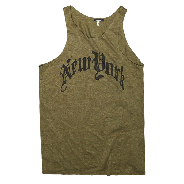 R13 WOMEN'S NEW YORK RELAXED TANK - OLIVE