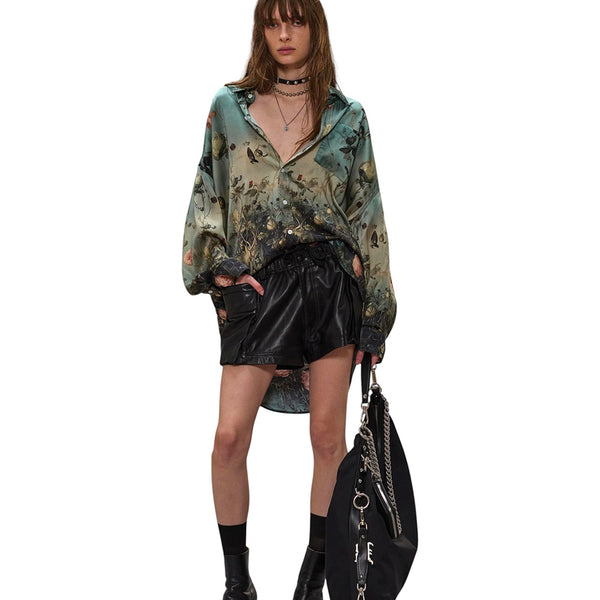 R13 DROP NECK SHIRT