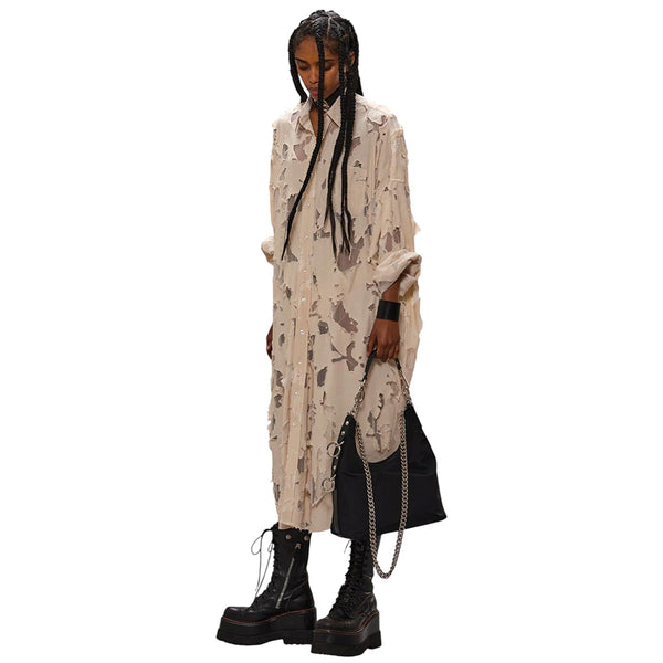 R13 JUMBO SHIRT DRESS