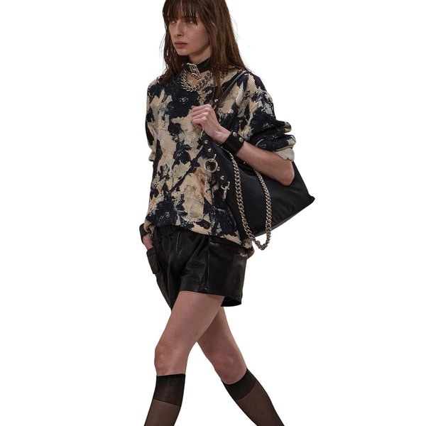 R13 PRINTED BOYFRIEND SWEATER
