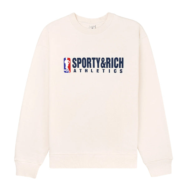 SPORTY & RICH WOMEN'S TEAM LOGO CREWNECK