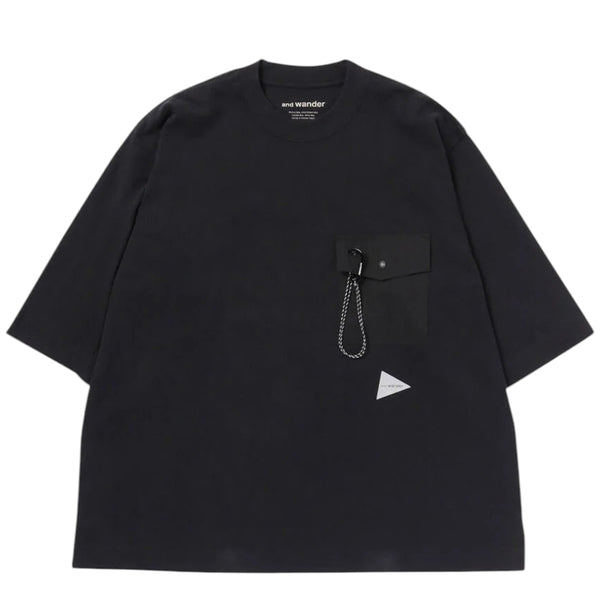 AND WANDER HEAVY COTTON POCKET HS TEE