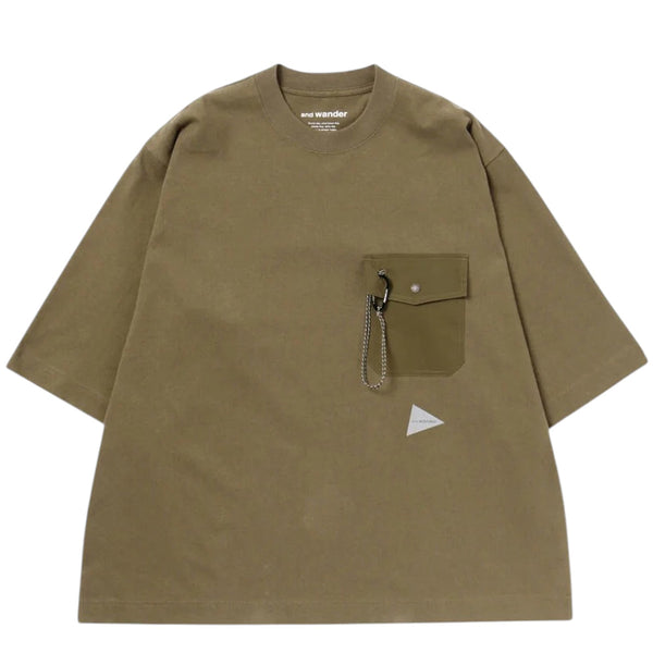 AND WANDER HEAVY COTTON POCKET HS TEE