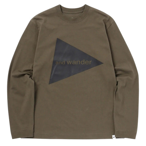 AND WANDER LOGO LS TEE