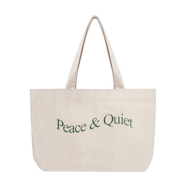 MUSEUM OF PEACE & QUIET WORDMARK TOTE BAG