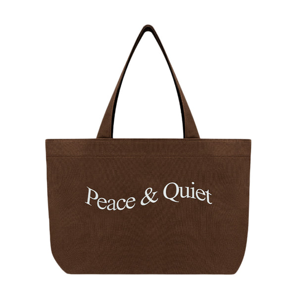 MUSEUM OF PEACE & QUIET WORDMARK TOTE BAG