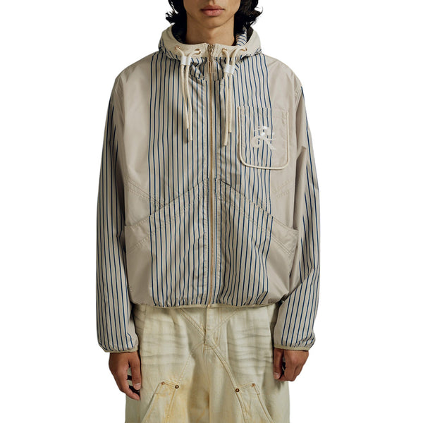 NAMESAKE OLLIE WINDBREAKER JACKET ATLANTIS STRIPE