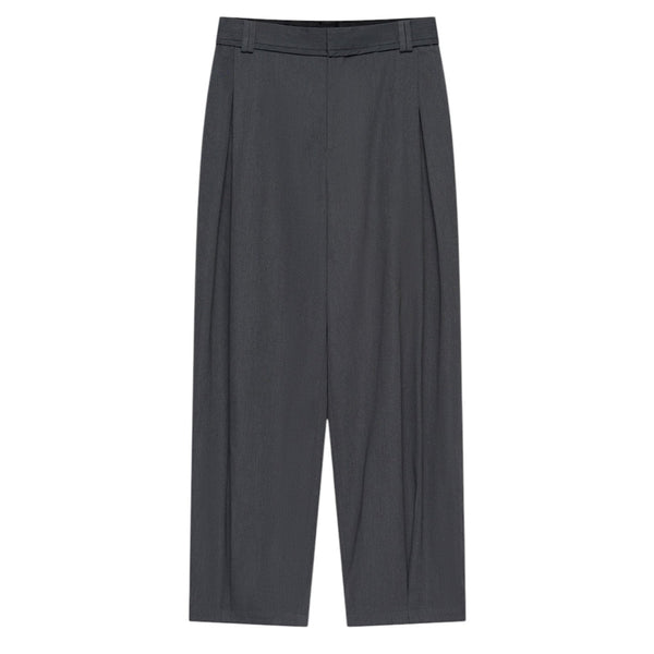 NAMESAKE KEVIN PLEATED TROUSERS CHARCOAL GREY