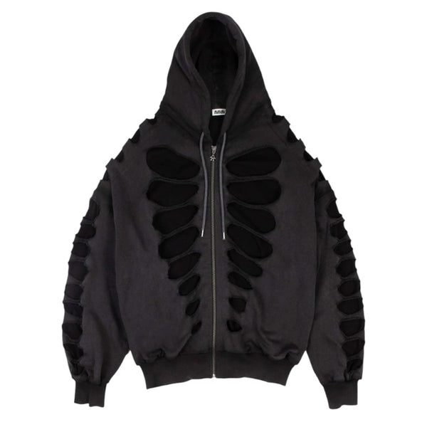 AVAVAV SHOULDERLESS CUTOUT HOODIE