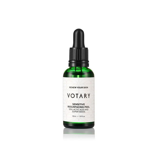 VOTARY SENSITIVE RESURFACING PEEL - 10% LACTIC ACID AND SUPER SEEDS / 30 ML