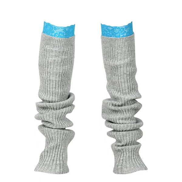 SHISHI KNIT LACE LEG WARMER