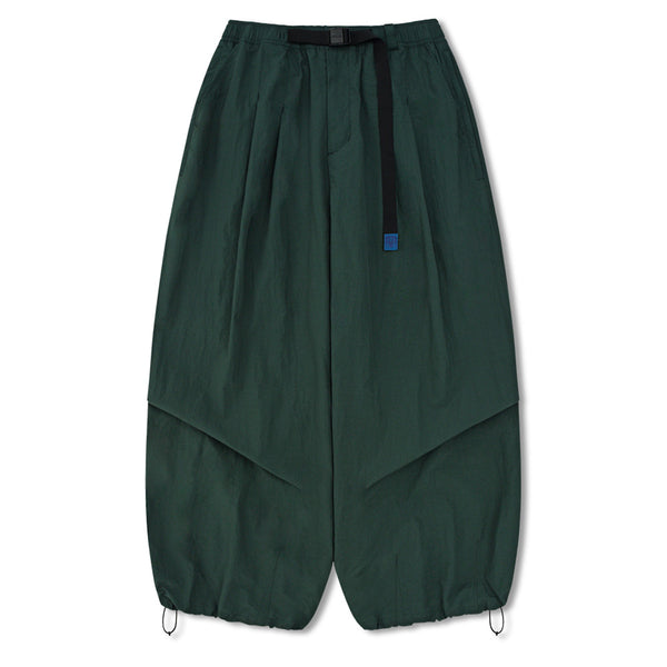 ANGLAN NYLON TUCK BELT STRING BALLOON PANTS