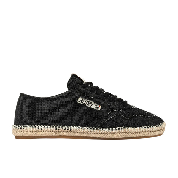 AUTRY SANDY ESPADRILLES IN BLACK CANVAS