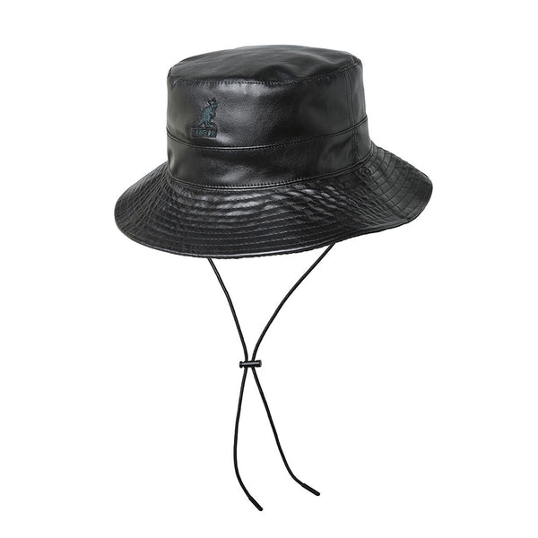 KANGOL FAUX LEATHER REVERSIBLE BUCKET