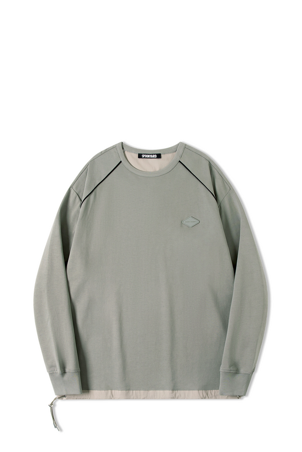 UNISEX WOVEN SIDE PANEL LS T-SHIRT