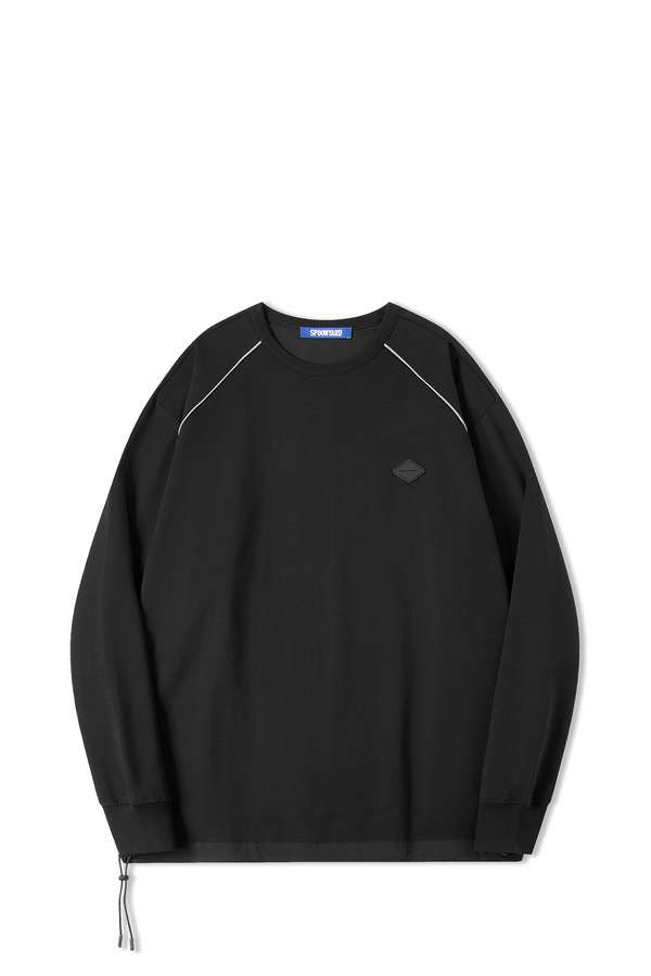 UNISEX WOVEN SIDE PANEL LS T-SHIRT