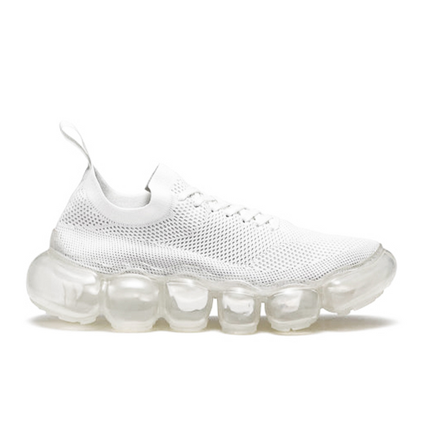 GROUNDS JEWELRY WHITE GRAY X CLEAR SOLE