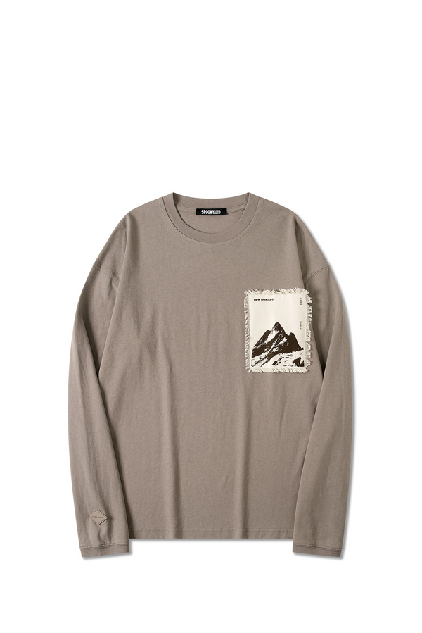 UNISEX LANDSCAPE PRINT PATCH SS TEE