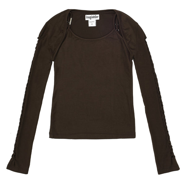 KNOTTED BOLERO TOP