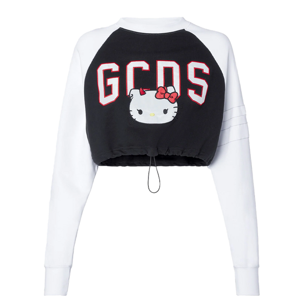 GCDS HELLO KITTY CROPPED SWEATSHIRT