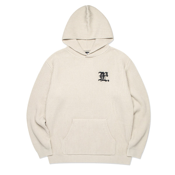 LMC GOTHIC KNIT HOODIE CREAM